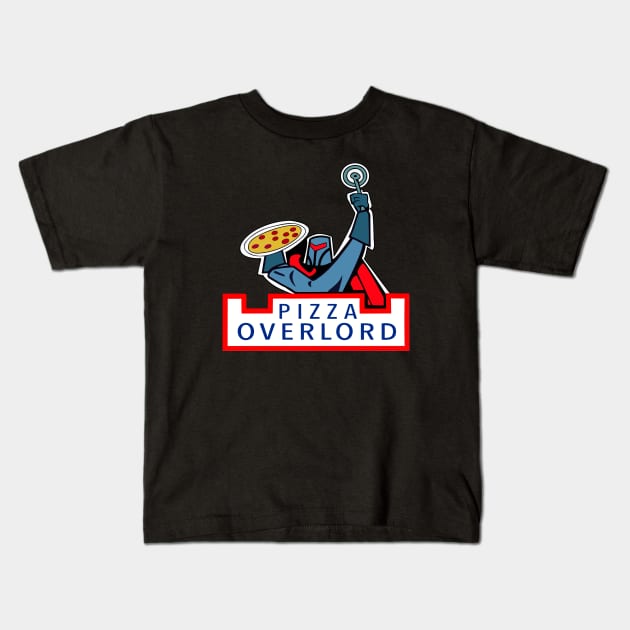 Pizza Overlord Kids T-Shirt by GagaPDS